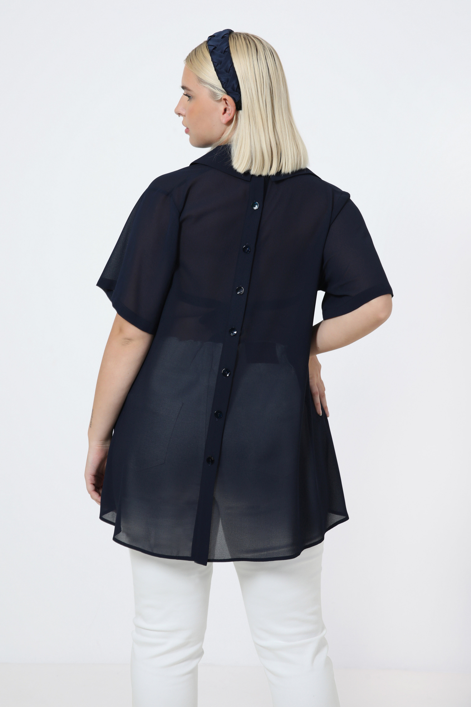 Chemise en voile uni