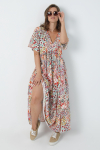 Long printed dress