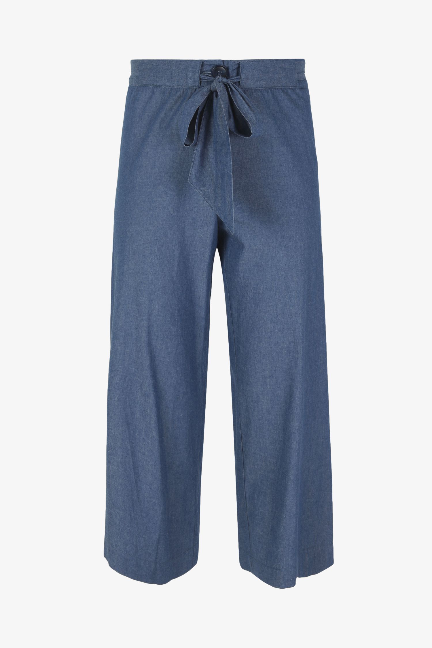 Lightweight denim cropped trousers