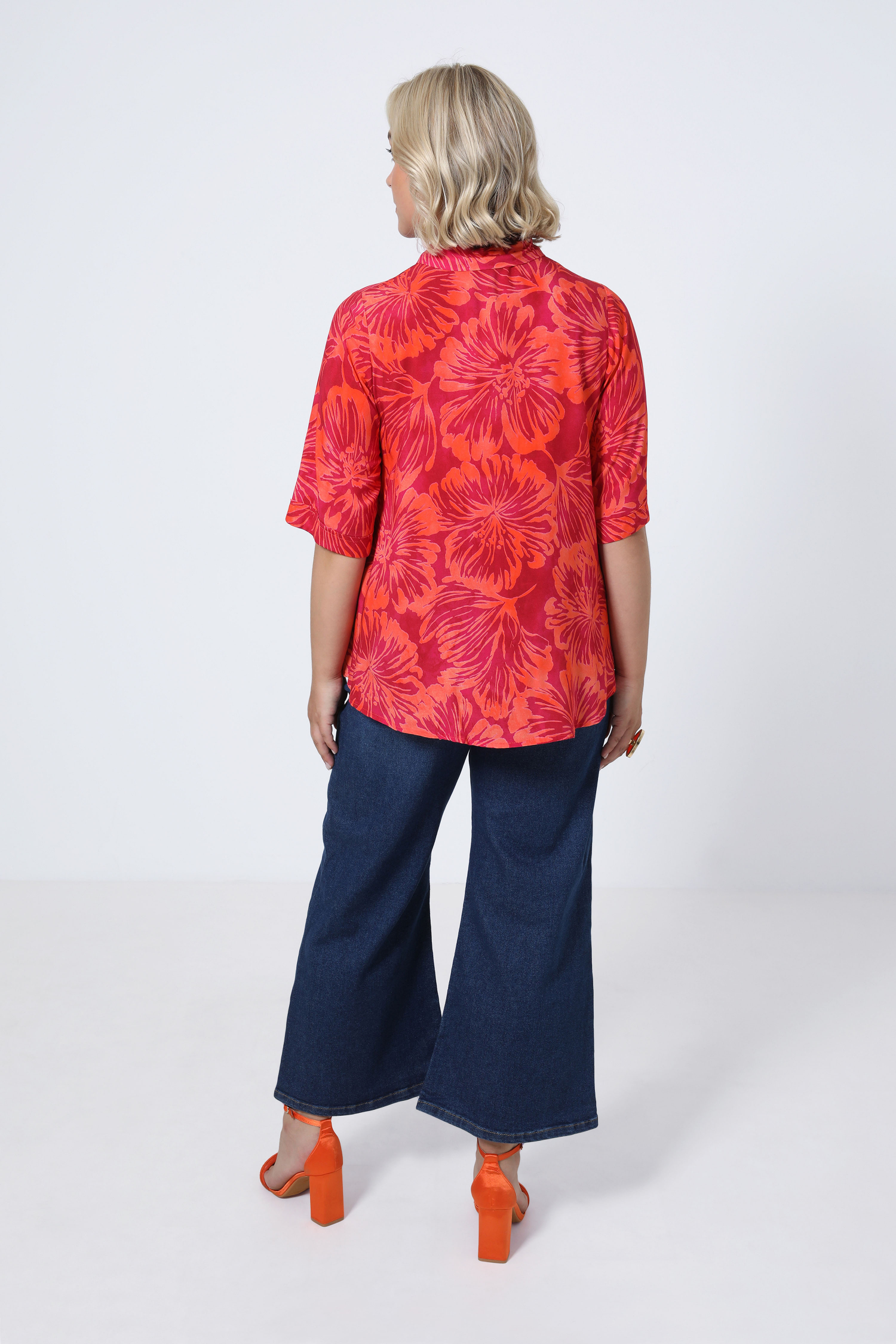 Printed trapeze shirt