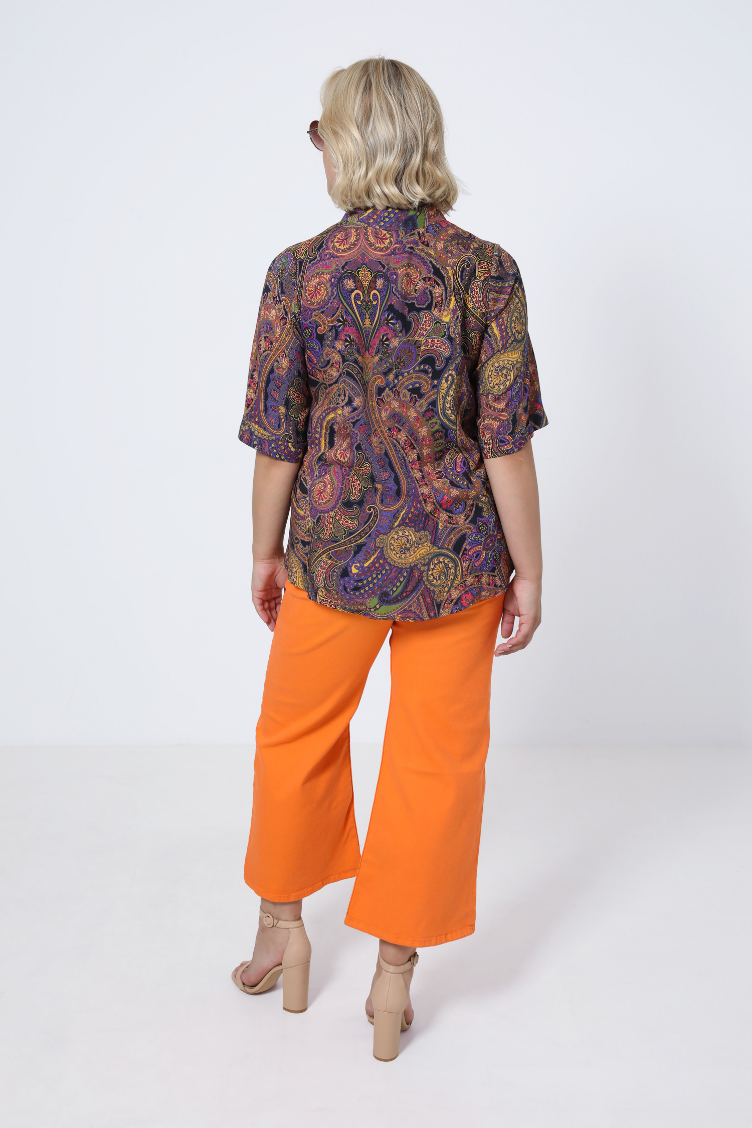 Printed trapeze shirt