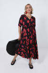 Printed viscose dress