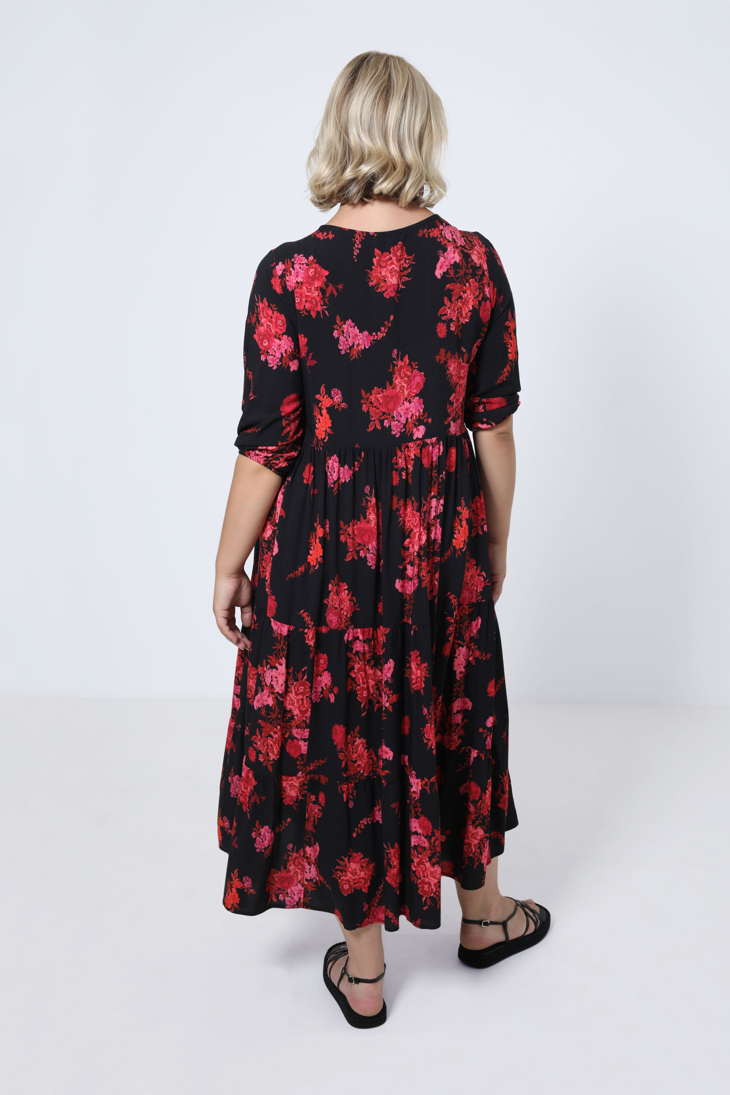Robe en viscose imprimée