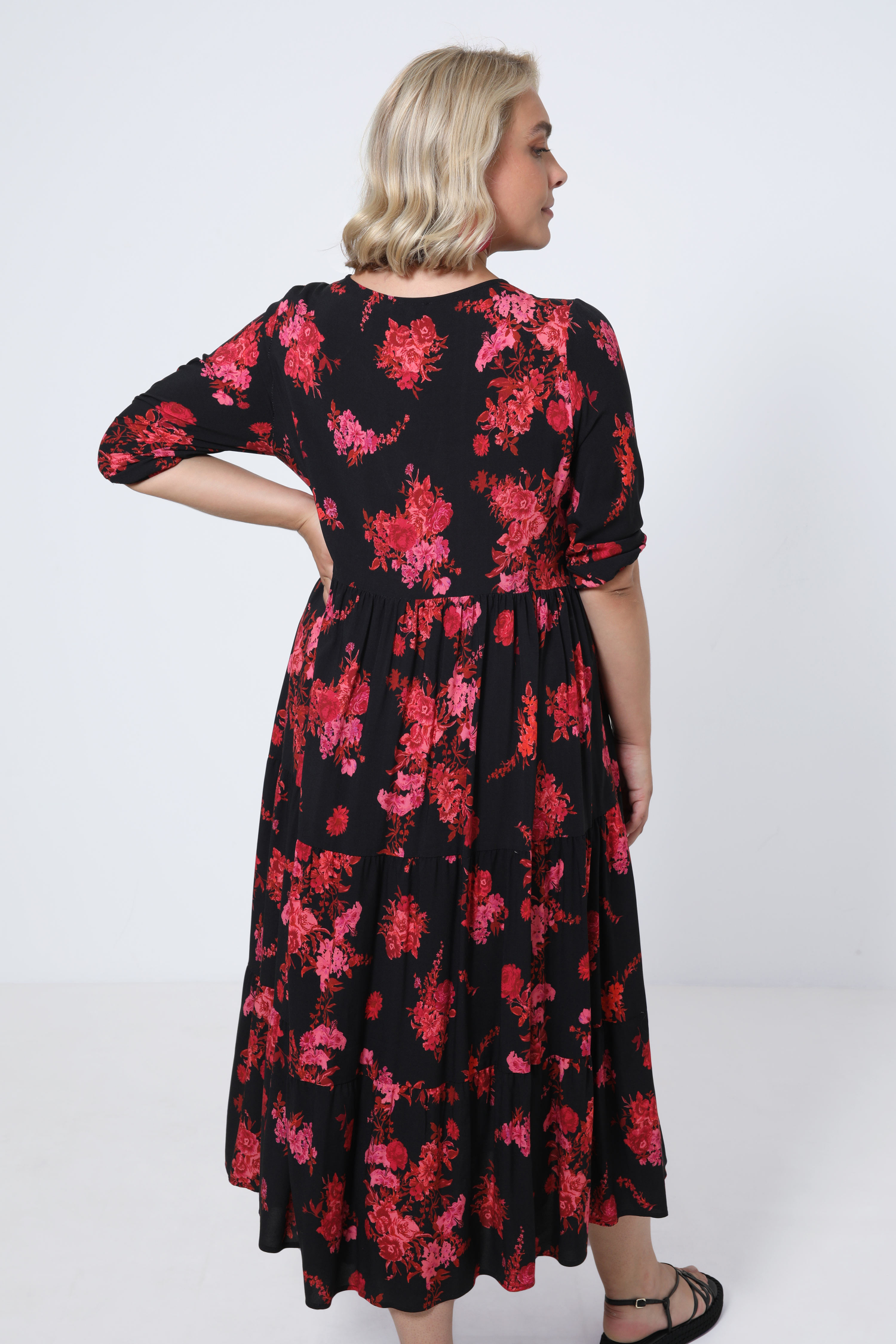 Robe en viscose imprimée