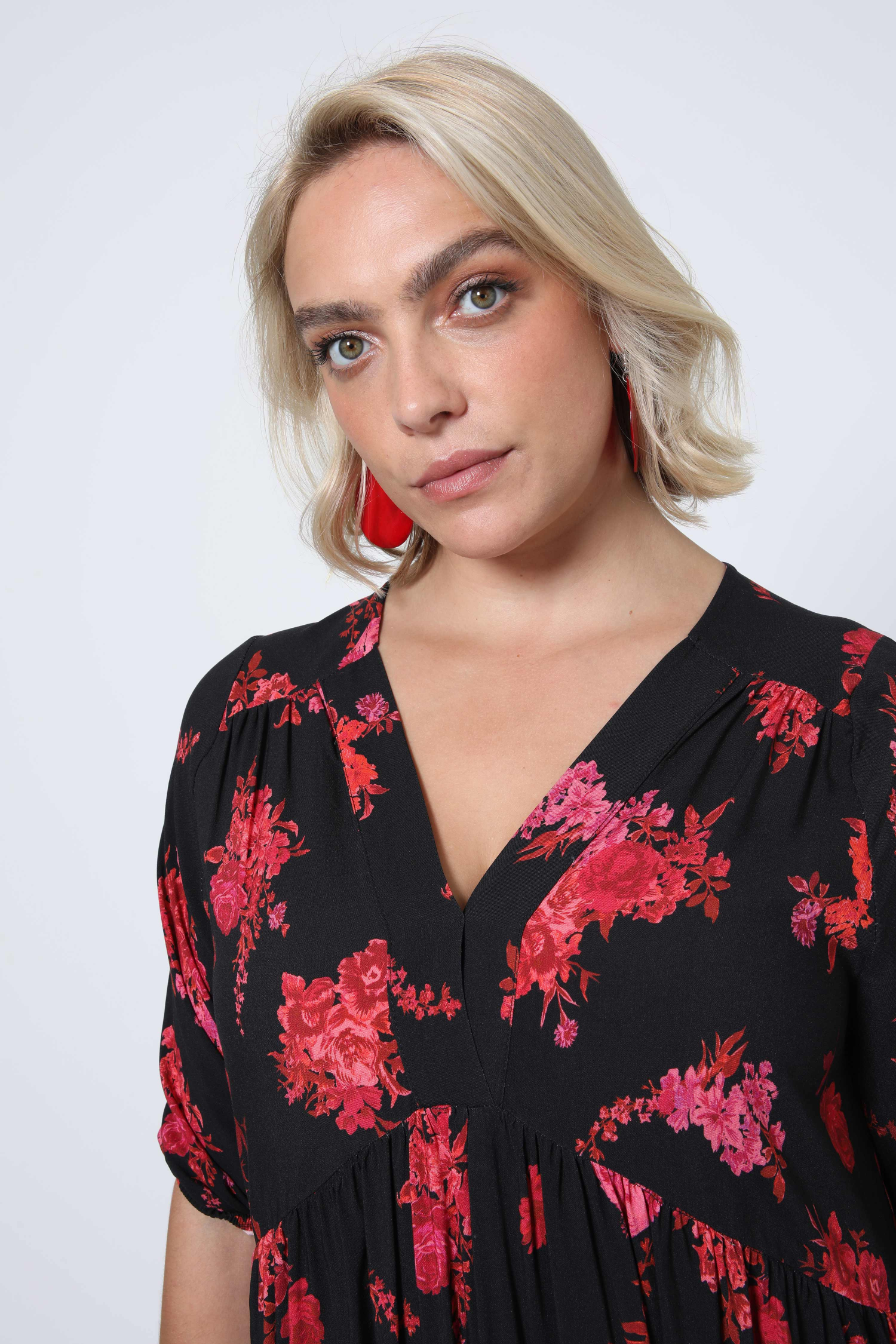 Robe en viscose imprimée