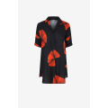 Robe droite avec galon