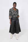 Faux leather culottes