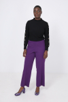 Plain straight pants