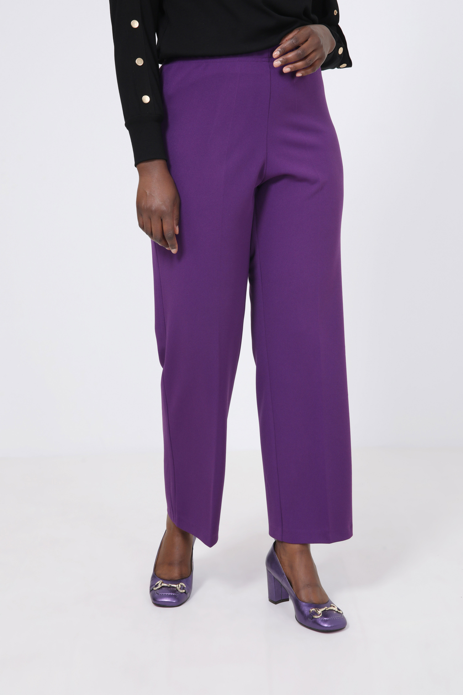 Pantalon droit uni