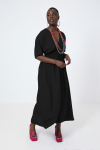 Long dress with smocked waist