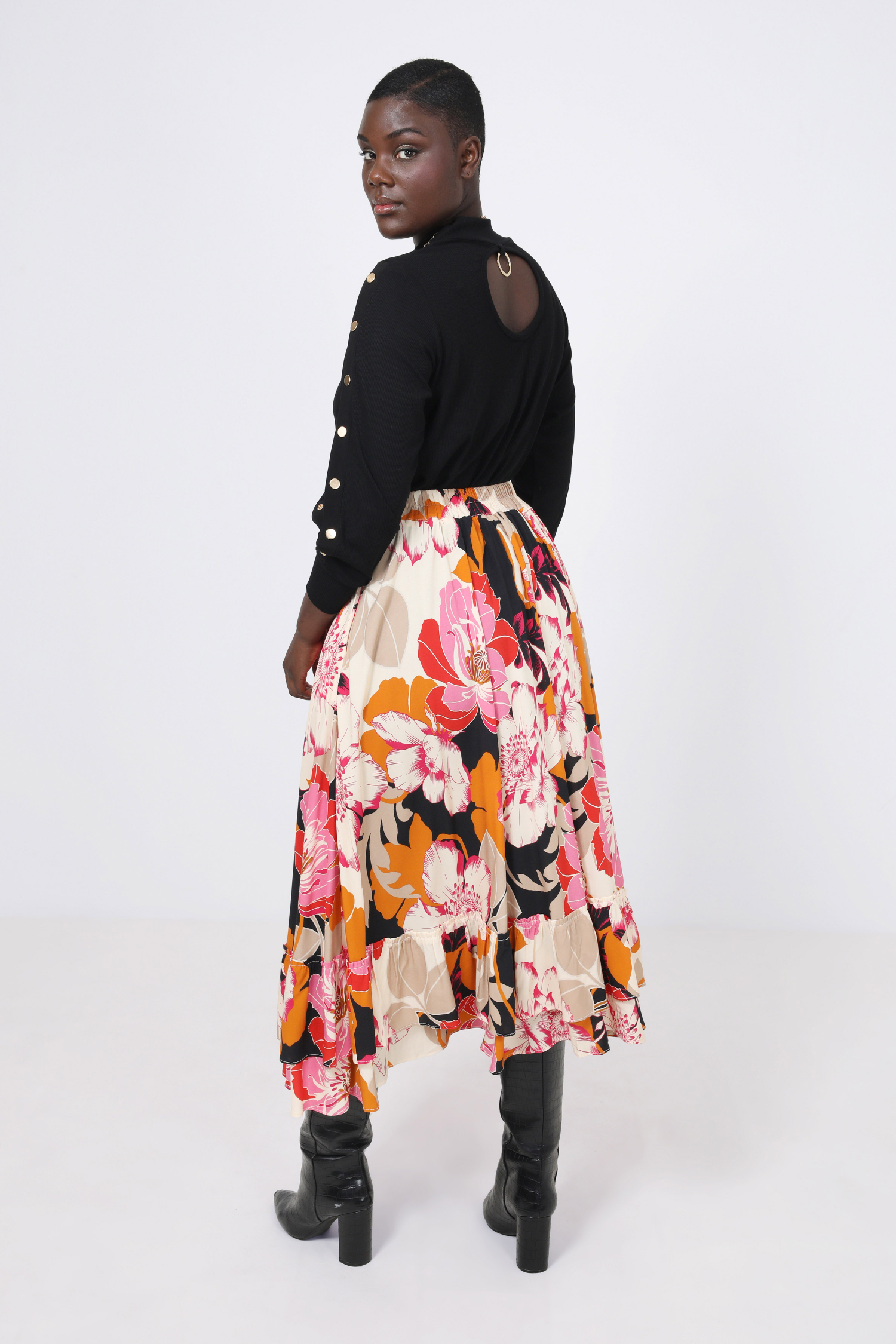 Bohemian print skirt