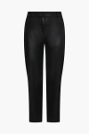 5-pocket trousers in cracked effect faux leather