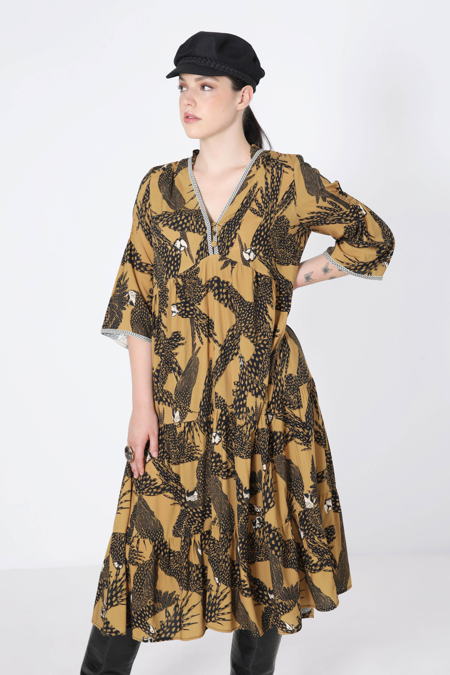 Bohemian style printed dress