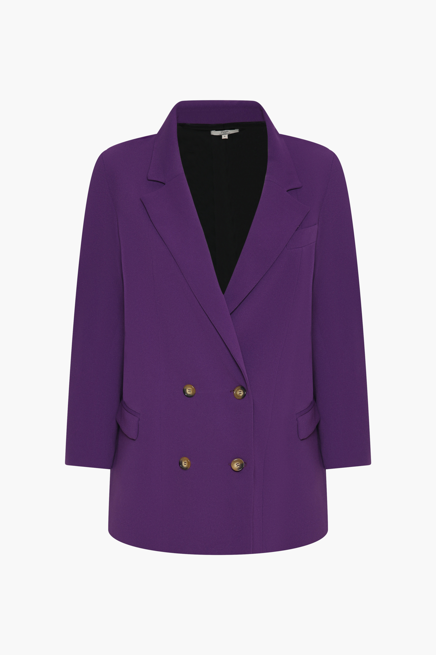 Veste tailleur unie double boutonnage