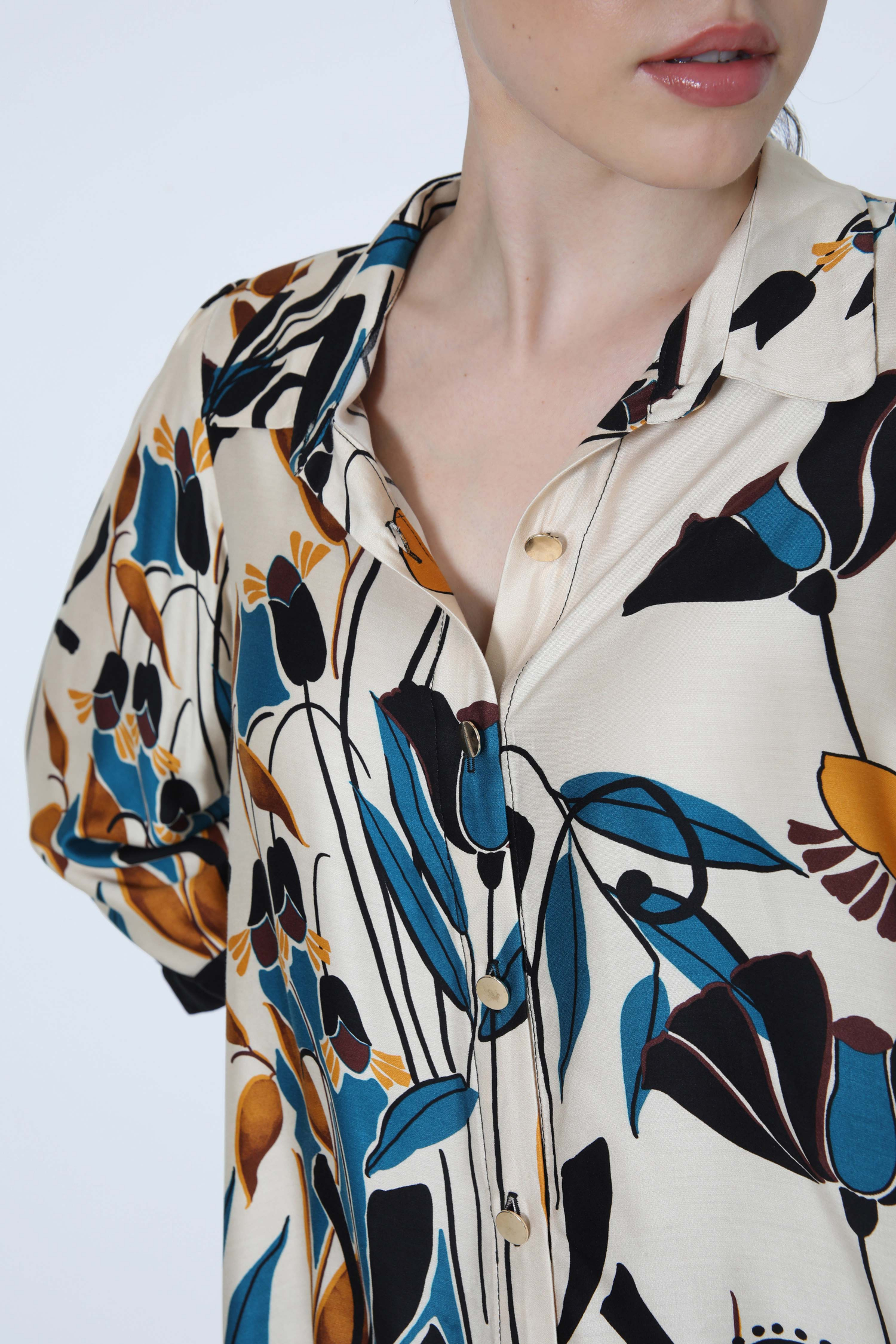 Chemise en imprimé avec une base