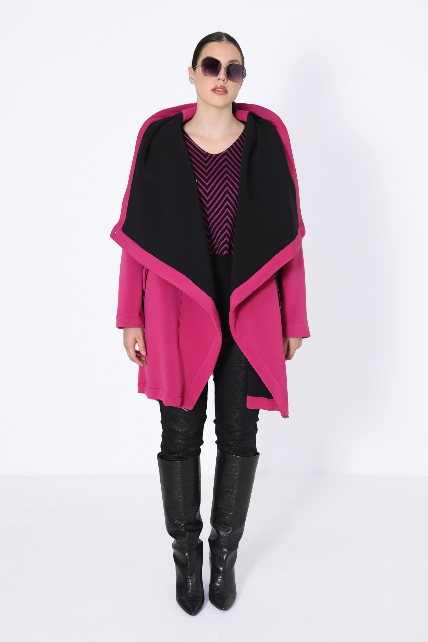 7/8 coat with a hood