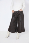 Faux leather culotte skirt
