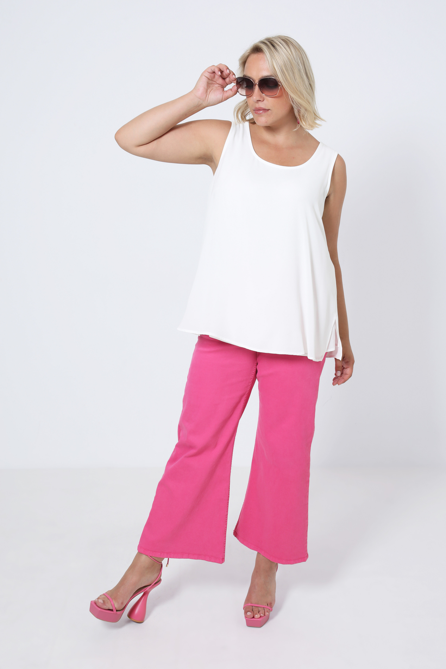 Double voile tank top