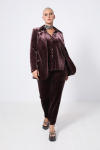 Velvet suit jacket