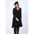 Sequined knit A-line dress