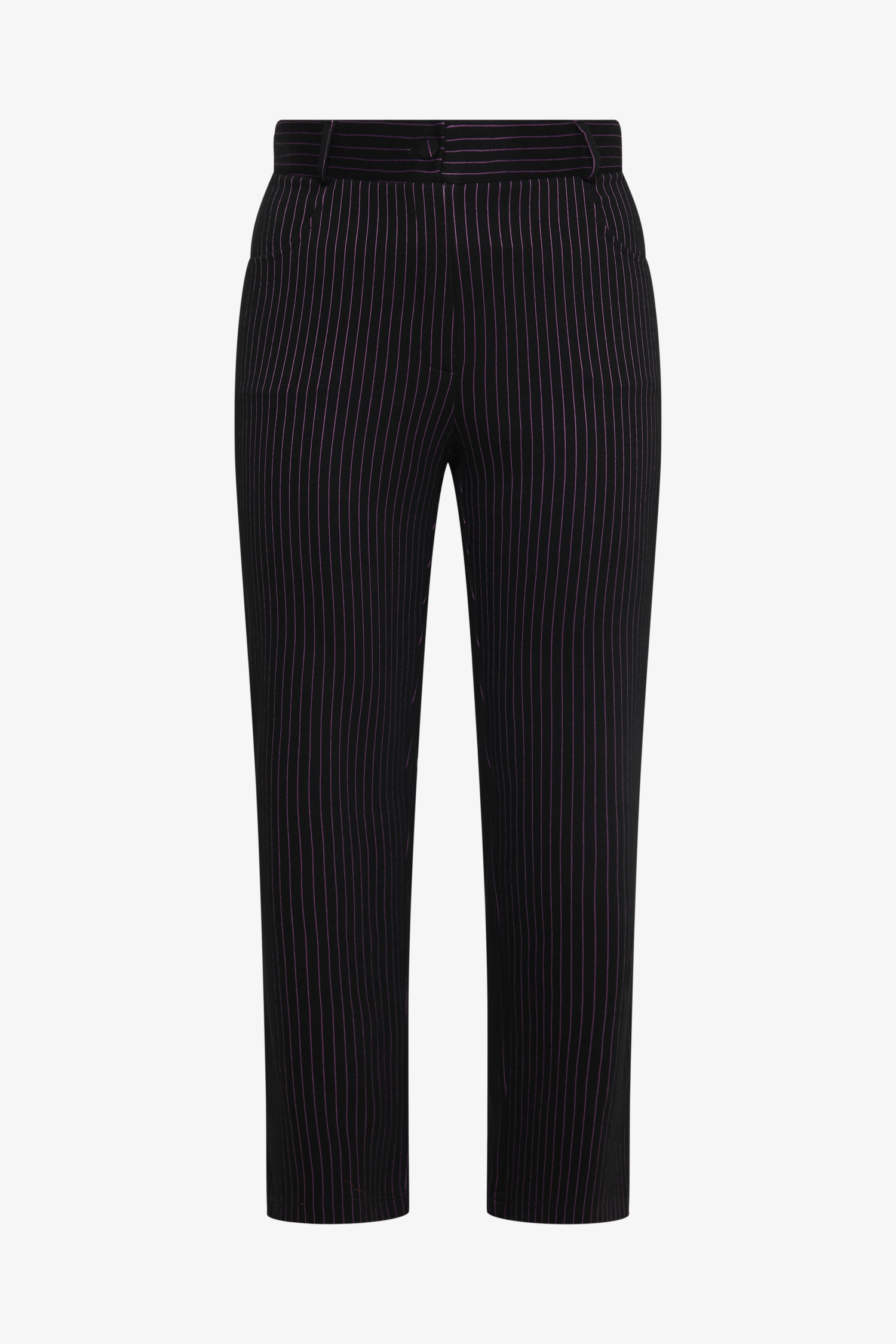 5-pocket trousers in striped knit
