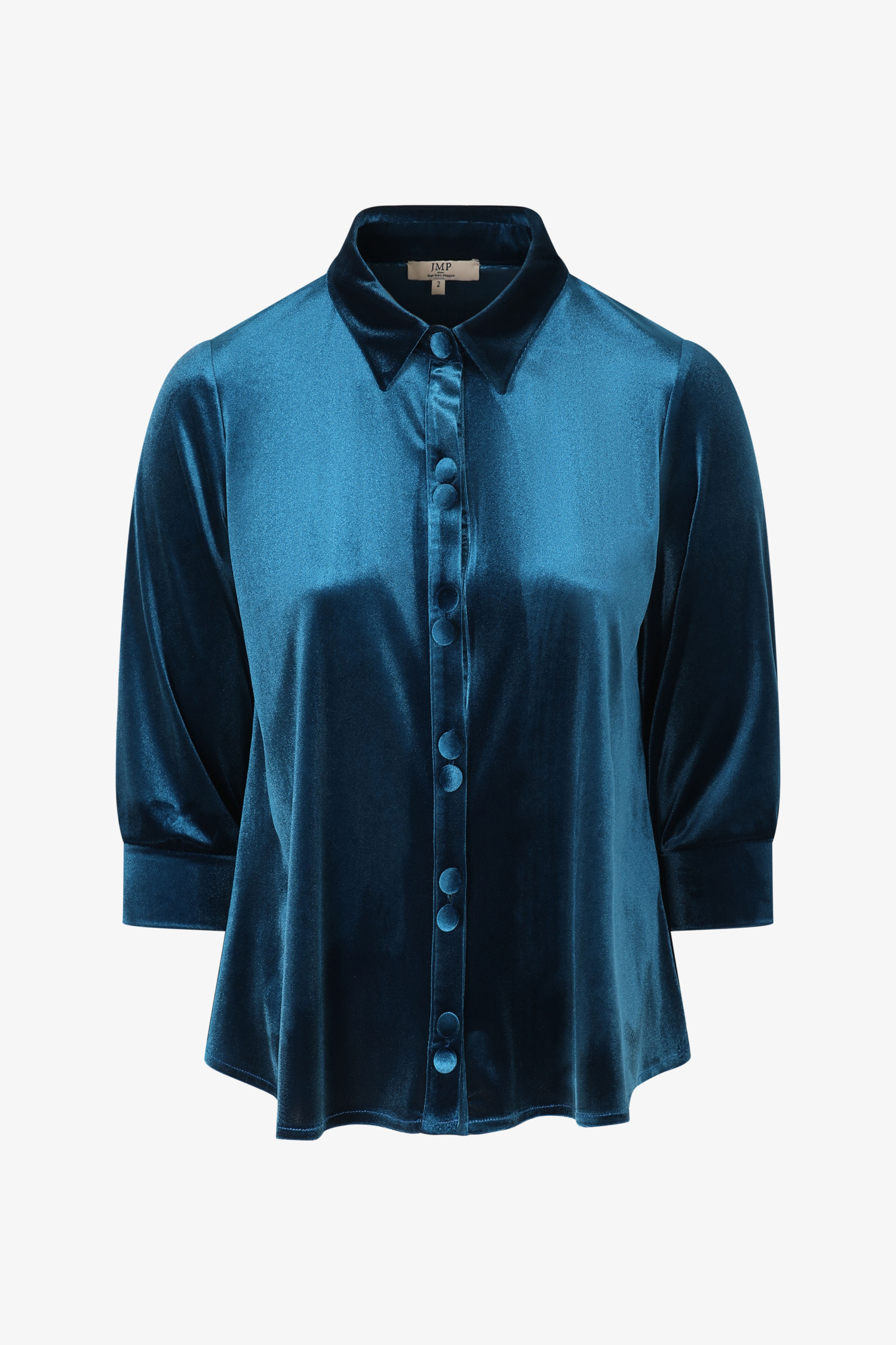 Smooth stretch velvet trapeze shirt