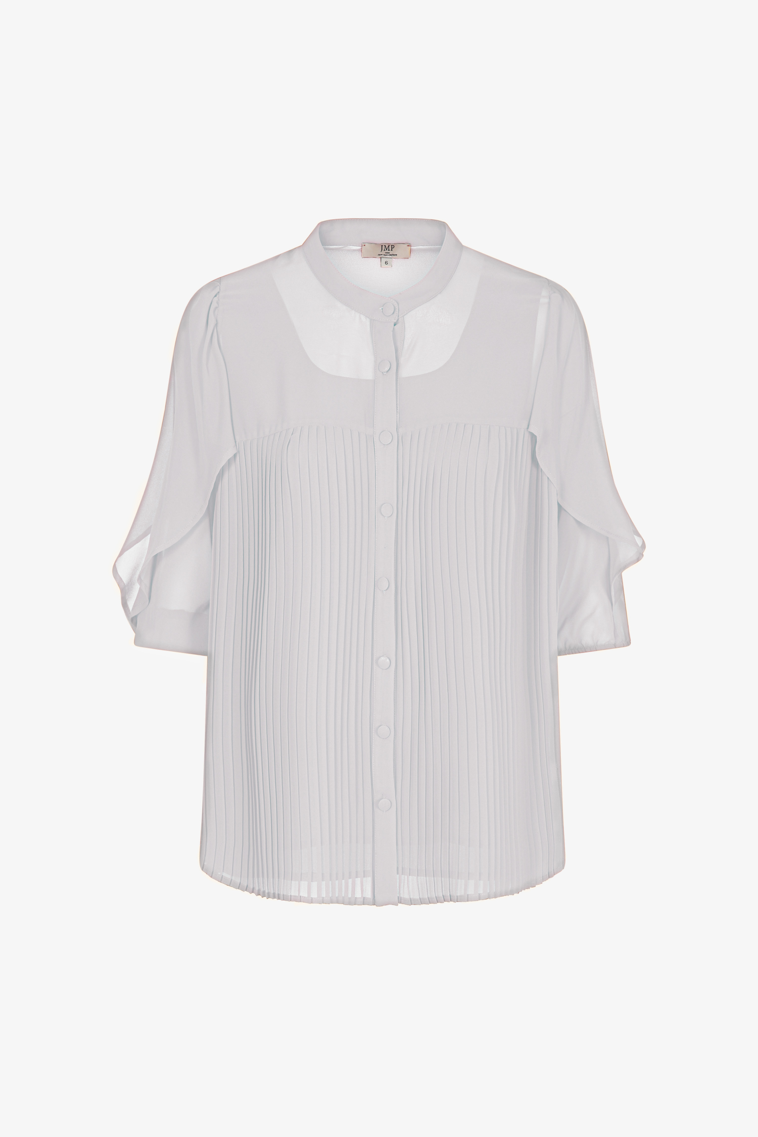 Chemise plissée en voile