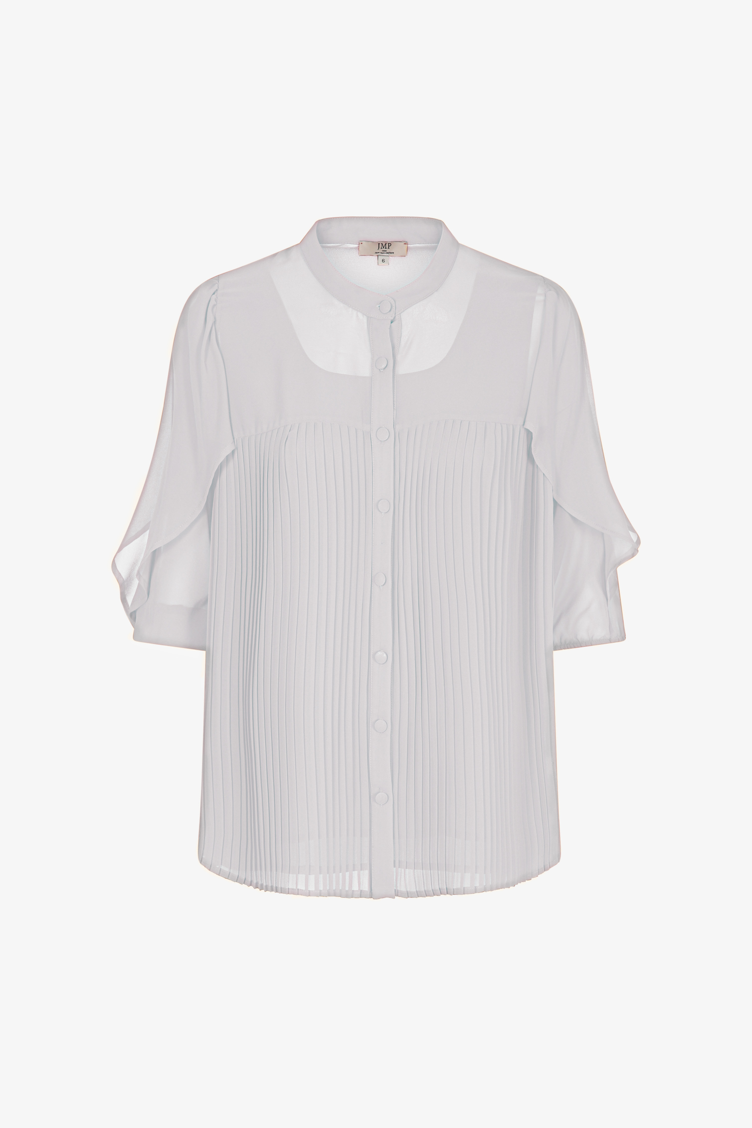 Pleated voile shirt