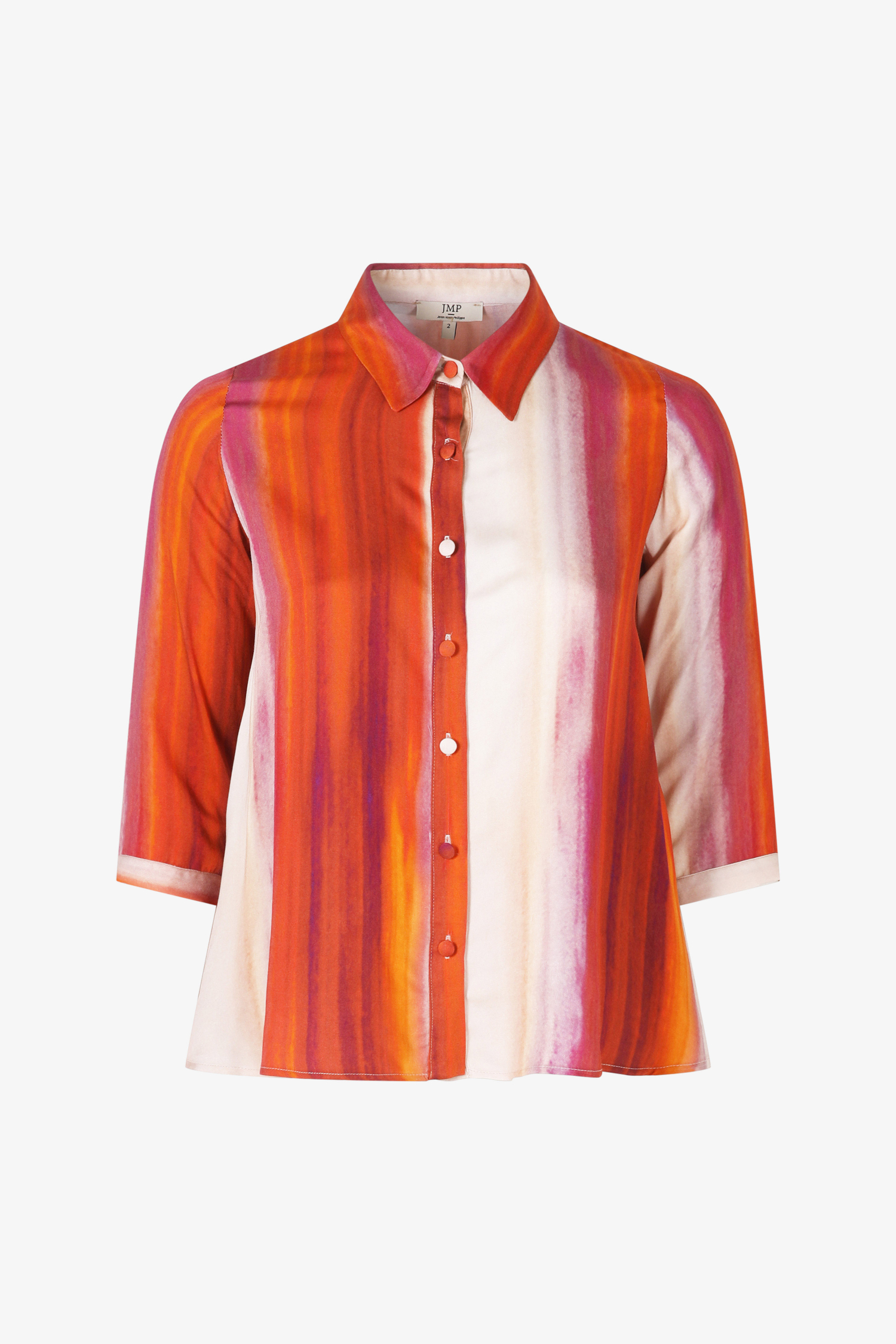 A-line gradient print shirt