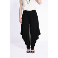 Pantalon sarouel en cote unie