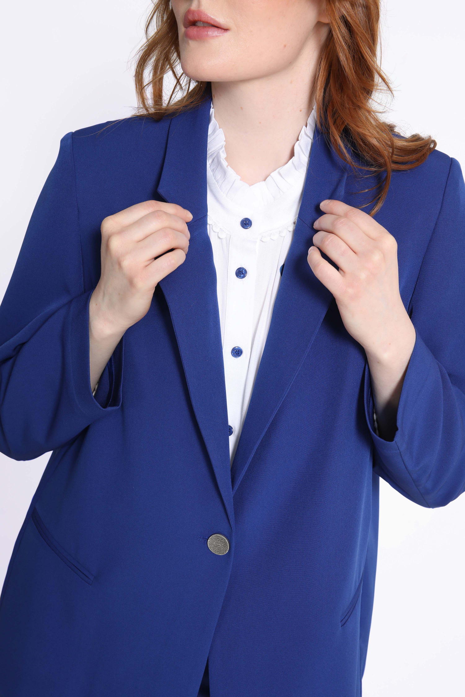 Plain unlined suit jacket