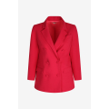 Veste tailleur unie double boutonnage