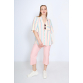 Chemise rayée multicolore