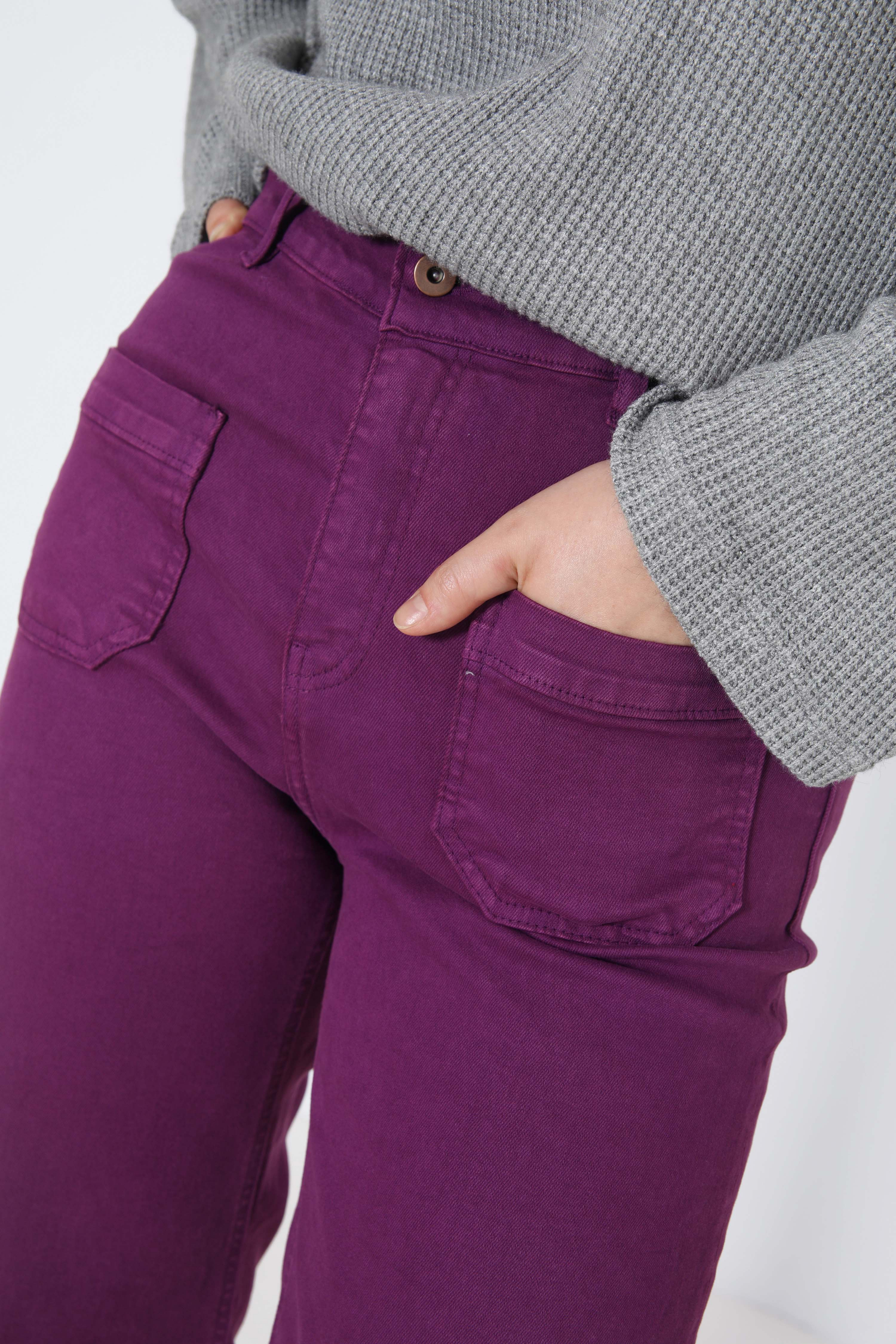 flared style colored jeans