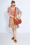 Multicolor printed dress