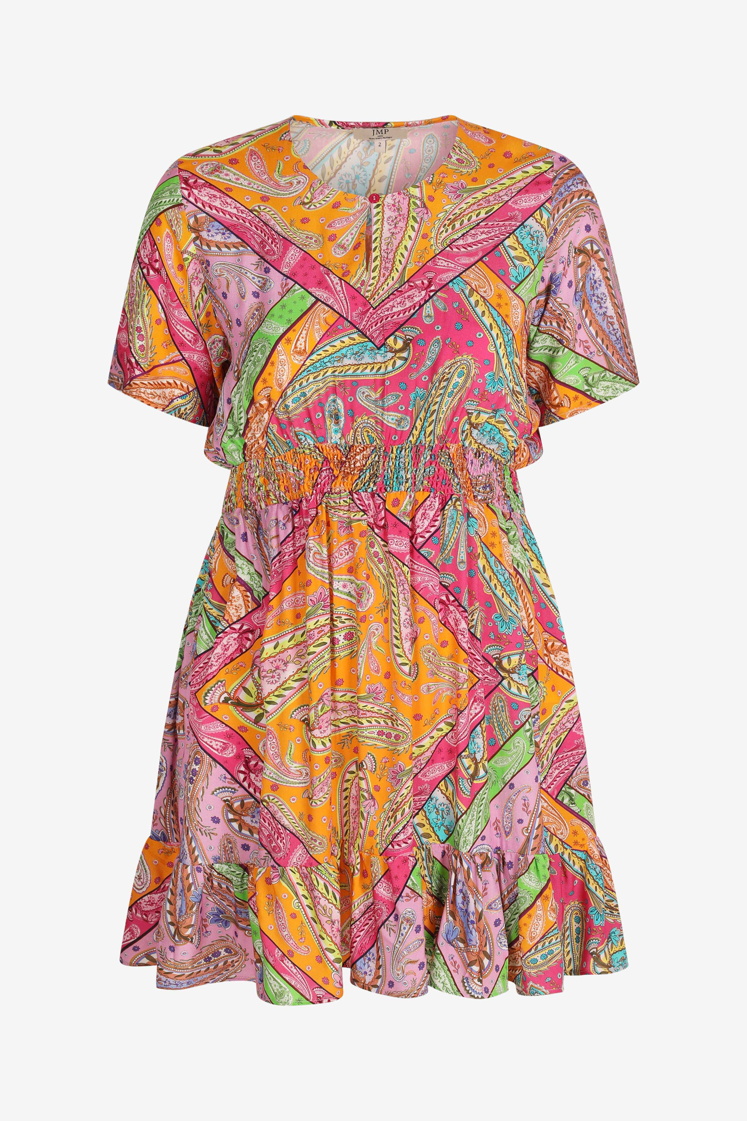 Multicolor printed dress