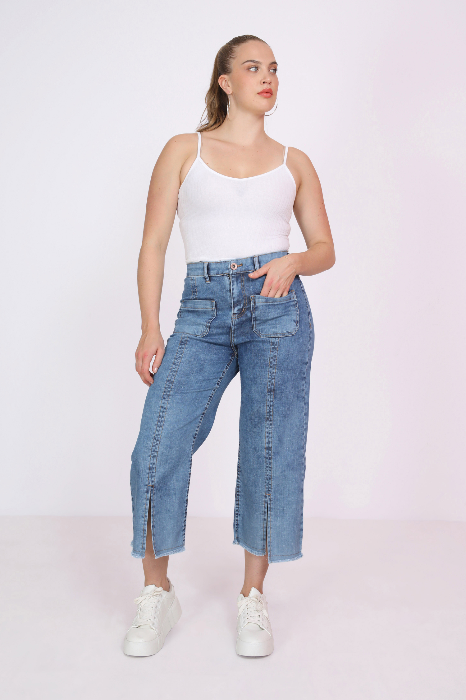 7/8 stone jeans with hippie chic fringes