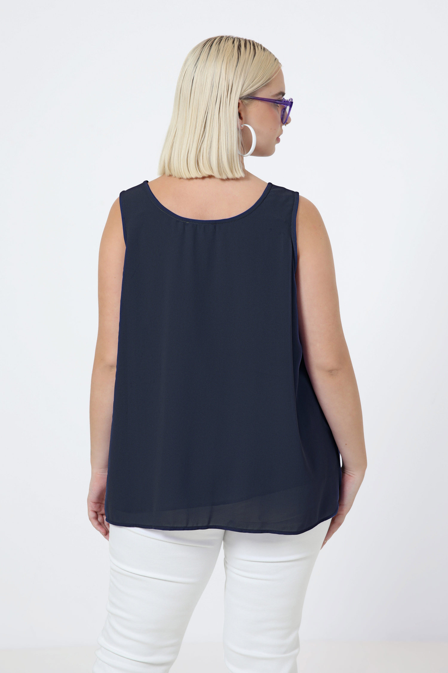 Double voile tank top