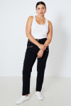 Pantalon droit en bengaline orné de zip