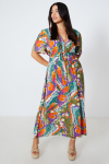 Robe longue imprimée
