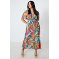 Robe longue imprimée