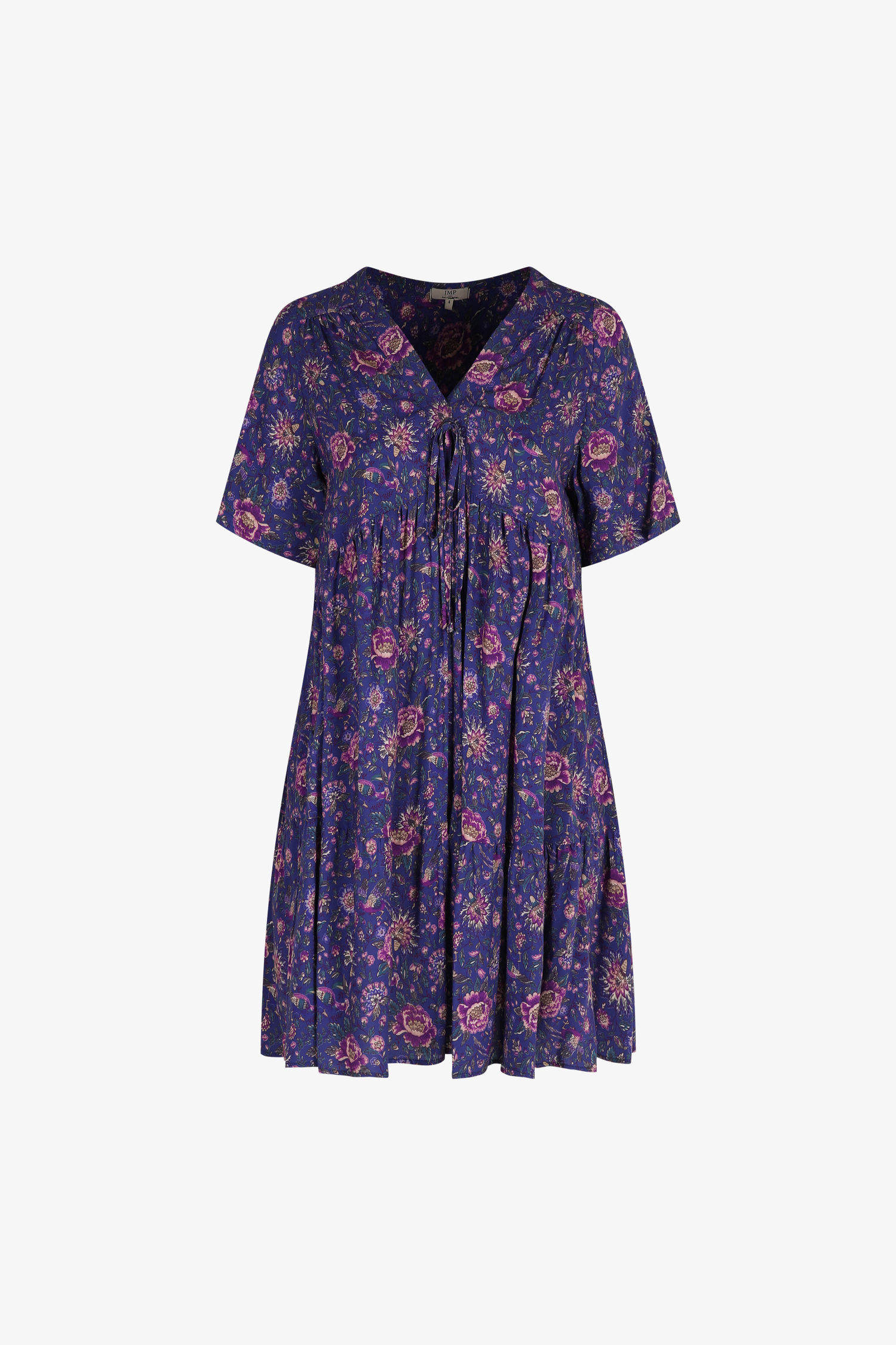 Robe mi-longue imprimée de style bohème