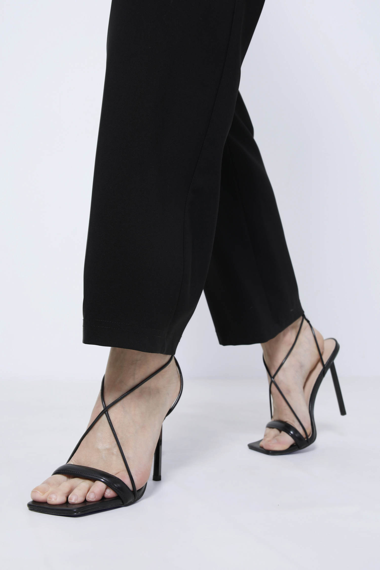 Pantalon droit taille élastique