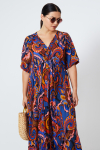 Long printed dress