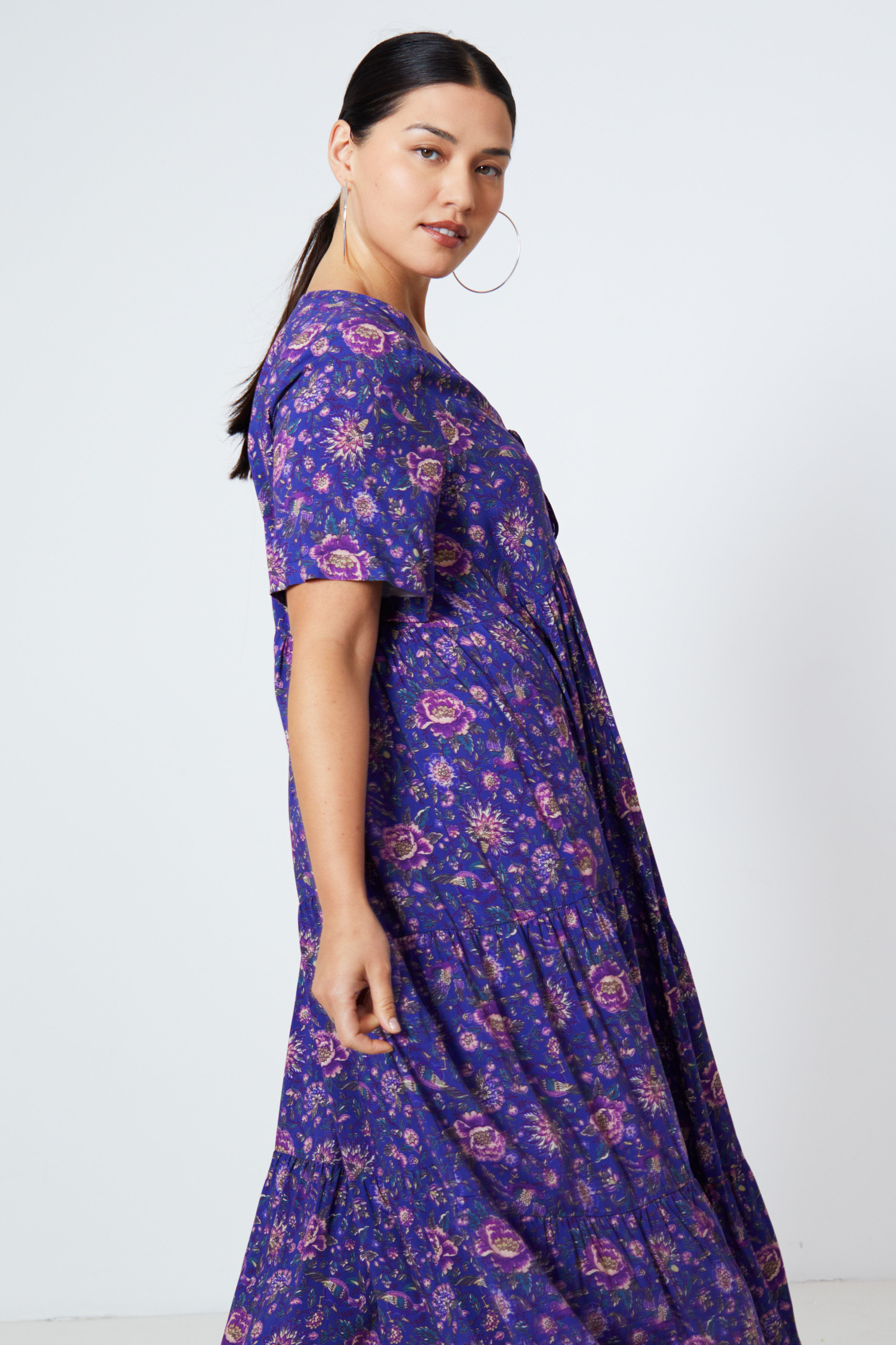 Robe longue en imprimée
