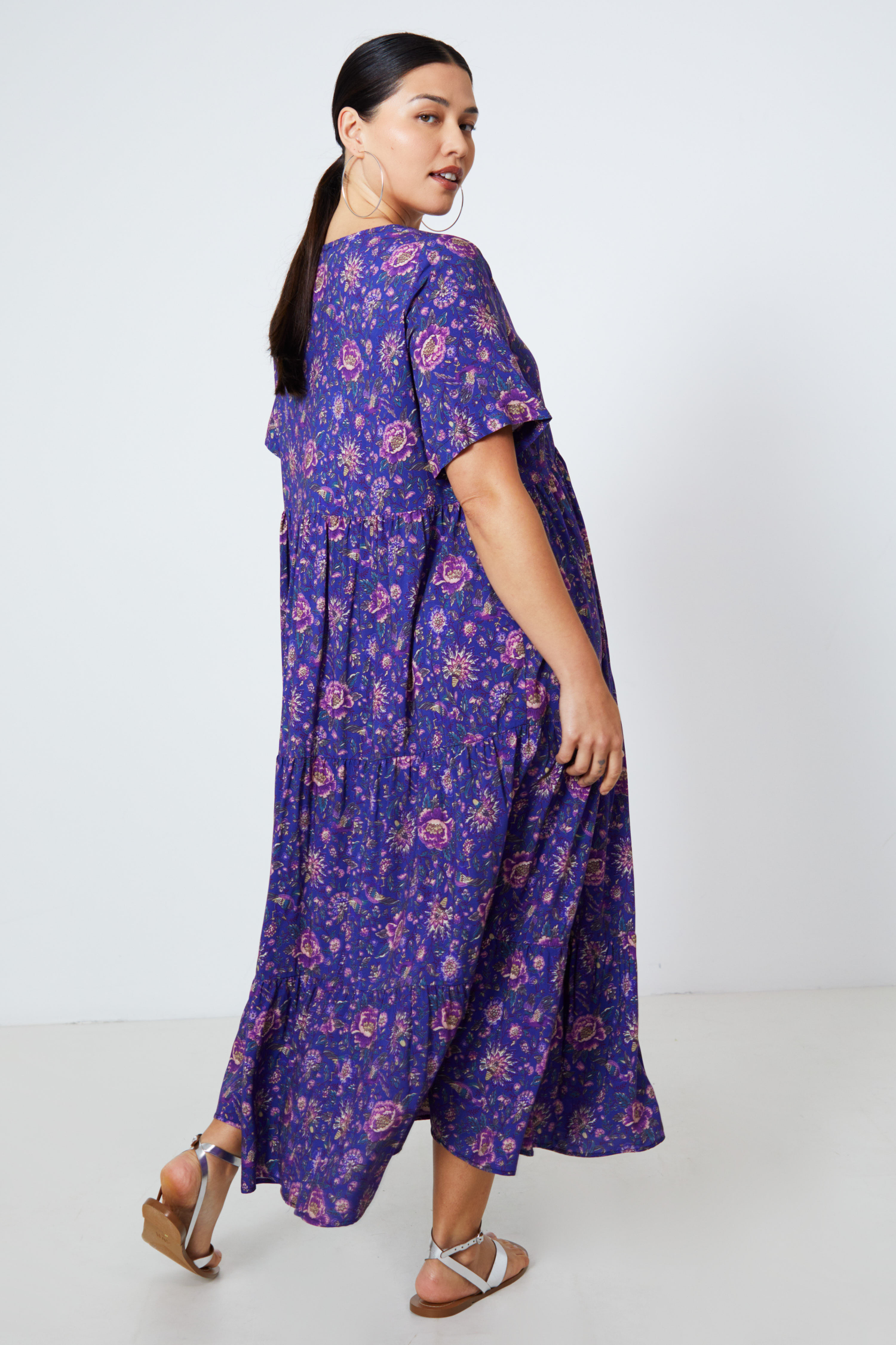 Robe longue en imprimée