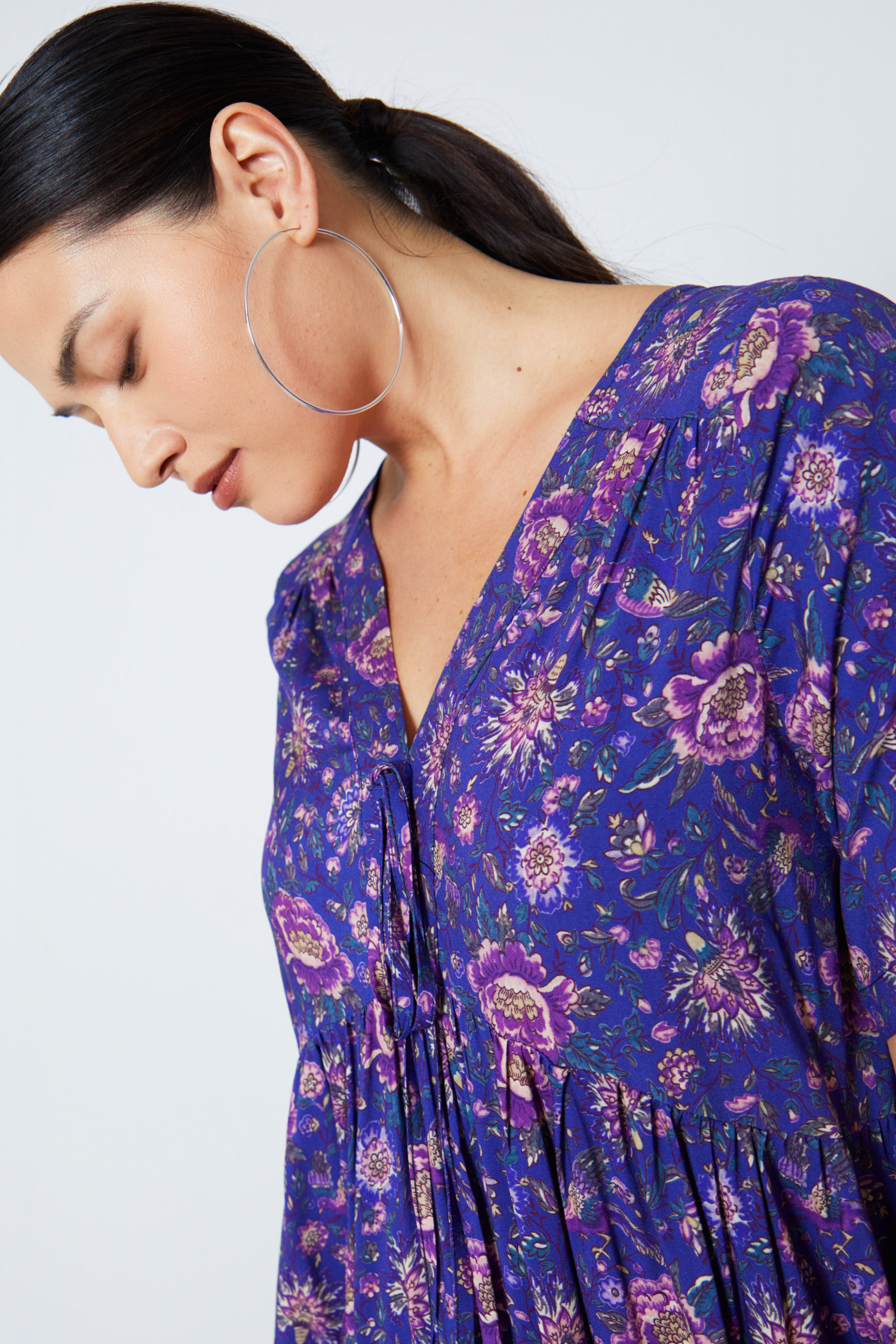 Robe longue en imprimée