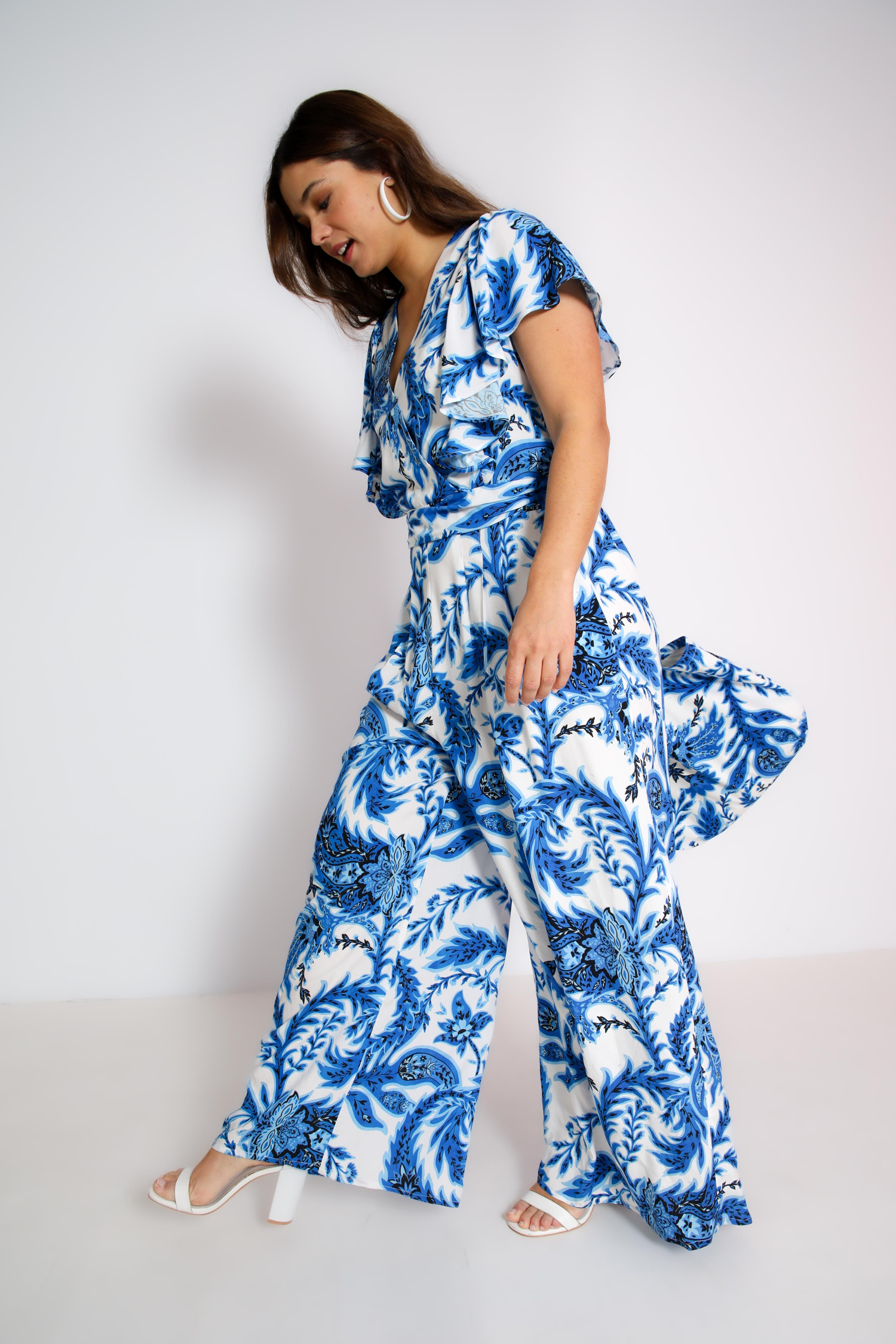 Combinaison en viscose imprimé