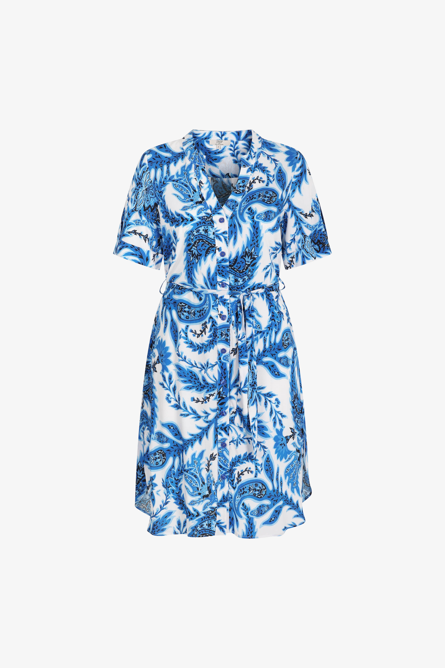 Long printed viscose dress