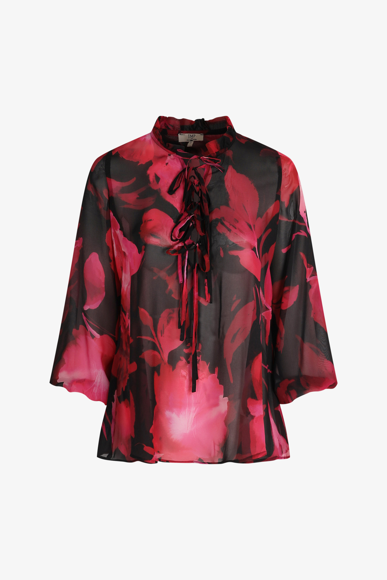 Printed voile blouse